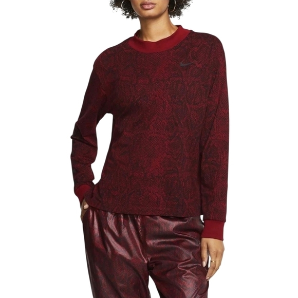 NIKE MOCK PYTHON SHIRT WOMEN'S SIZE MEDIUM - Picture 1 of 6